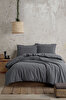 Picture of Koza Home Boho Plain Natural Gray 100% Cotton Duvet Cover Set Double 200 x 220 7034A 200 x 220