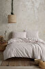 Picture of Koza Home Boho Plain Natural Cream %100 Cotton Duvet Cover Set Double 200 x 220 7036A 200 x 220