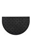 Picture of Koza Home Step Half Moon Exterior Door Mat Black Pvc 45X70 462709 45 x70