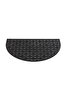 Picture of Koza Home Step Half Moon Exterior Door Mat Black Pvc 45X70 462709 45 x70