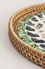 Picture of Koza Home Meander 35x3 cm Pearl Rattan Tray & Wall Decor 5083 35 x 3