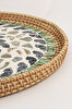 Picture of Koza Home Meander 35x3 cm Pearl Rattan Tray & Wall Decor 5083 35 x 3