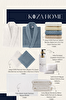 Picture of  Koza Home Dowry Set, Bathroom Set, 2-Piece Bathrobe Set, 4-Piece Towel, 2-Piece Bath and Foot Towel, Liquid and Solid Soap