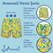 Picture of Anemoss Aquarium Men's Swim Short with Three Pockets, Mesh Inside, Elastic and Laced Waist