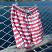 Picture of Anemoss Anchor Men's Swim Short with Three Pockets, Mesh Inside, Elastic and Laced Waist