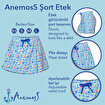 Picture of Anemoss Seagull Breeze Women’s Skort – Elastic Waist with Drawstring, Cute Ocean Print, Soft Stretch Fabric