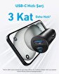 Anker Araç Şarjı 30W  2 Port  PowerIQ 3.0 Siyah - A2741. ürün görseli