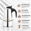 Any Morning Jun-6 Espresso Kahve Makinesi Paslanmaz Çelik Moka Pot 300 Ml. ürün görseli