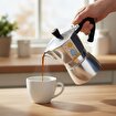 Picture of Any Morning Stainless Steel Espresso Coffee Stovetop Maker Pot 6 Cups, 8 oz
