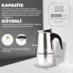 Any Morning FE001-6 Espresso Kahve Makinesi Paslanmaz Çelik İndüksiyonlu Moka Pot 300 Ml. ürün görseli