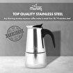 Picture of Any Morning Stainless Steel Moka Pot, 300 ml, Induction Base, 6-Cup Espresso Maker