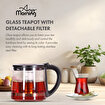 Picture of Any Morning Electric Turkish Teapot, 2L Stainless Steel Tea Maker with Glass Infuser, LED Light