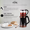 Picture of Any Morning Electric Turkish Teapot, 2L Stainless Steel Tea Maker with Glass Infuser, LED Light