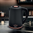 Picture of Any Morning Electric Kettle, 1.8L, 61 oz BPA-Free Stainless Steel, Auto Shut-Off, LED, Black, DE231801