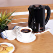 Picture of Any Morning Electric Kettle, 1.8L, 61 oz BPA-Free Stainless Steel, Auto Shut-Off, LED, Black, DE231801