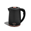 Picture of Any Morning Electric Kettle, 1.8L, 61 oz BPA-Free Stainless Steel, Auto Shut-Off, LED, Black, DE231801