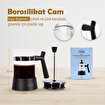 Any Morning 600 ml  French Press, Borosilikat Cam Kahve ve Bitki Çayı Demleme FF084. ürün görseli