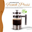 Any Morning 600 ml Paslanmaz Çelik French Press, 3 Katmanlı Filtreli FF110. ürün görseli