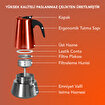 Any Morning 300 ml Paslanmaz Çelik Moka Pot İndüksiyon Uyumlu Bakır Rengi FE001-6. ürün görseli