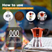 Picture of Any Morning Stovetop Espresso Aluminum Moka Pot, 240 ml - 8 oz
