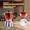 Picture of Any Morning Stovetop Espresso Aluminum Moka Pot, 240 ml - 8 oz