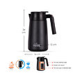 Picture of Any Morning 40 oz Thermal Carafe SI232250– Insulated Stainless Steel Coffee Server, Black