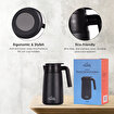 Picture of Any Morning 40 oz Thermal Carafe SI232250– Insulated Stainless Steel Coffee Server, Black