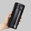 Any Morning BA21522 Paslanmaz Çelik Termos Mug 380 Ml Siyah, Sızdırmaz Kapak, Tuş Mekanizmalı Kilit, Çift Duvarlı Yalıtım. ürün görseli