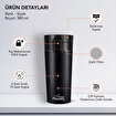 Any Morning BA21522 Paslanmaz Çelik Termos Mug 380 Ml Siyah, Sızdırmaz Kapak, Tuş Mekanizmalı Kilit, Çift Duvarlı Yalıtım. ürün görseli