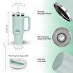 Picture of Any Morning SI2440217 Thermos Mug 1200 ml Sea Green