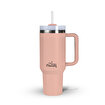 Any Morning SI2440217 Vaha Çift Katman Paslanmaz Çelik Kulplu Termos Mug 1200 Ml Açık Somon, Sızdırmaz ve Üç Aşamalı Çevrilebilir Kapak. ürün görseli