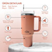 Any Morning Vaha 1200 ml Termos Mug, 3 Kademeli Çevirmeli  Kapak, Açık Somon SI2440217. ürün görseli