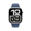 Apple Watch Series 10 GPS 46mm Gümüş Alüminyum Kasa ve Kot Rengi Spor Kordon - S/M. ürün görseli