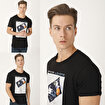 Biggdesign Faces Space Lovers Erkek T-Shirt. ürün görseli