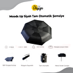 Picture of Biggdesign Moods Up Black Automatic Umbrella, Windproof, Quick-Drying, Compact Size For Bags