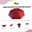 Biggdesign Moods Up Bordo Şemsiye - Tam Otomatik, Rüzgara Dayanıklı, Çanta Boy. ürün görseli