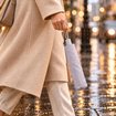 Picture of Biggdesign Moods Up Light Gray Automatic UV Umbrella, 21in, Windproof, Quick-Drying, Compact Size For Bags