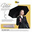 Picture of Biggdesign Moods Up Light Gray Automatic UV Umbrella, Windproof, Quick-Drying, Compact Size For Bags