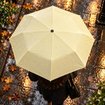 Picture of Biggdesign Moods Up Umbrella 21 in, Yellow, 8 Ribs Pongee Auto UV Windproof Canopy