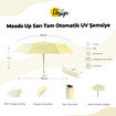 Biggdesign Moods Up Sarı Tam Otomatik UV Şemsiye. ürün görseli