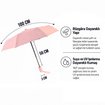 Biggdesign Moods Up Pembe Tam Otomatik UV Şemsiye, Rüzgara Dayanıklı, Hızlı Kuruyan, Çanta Boy. ürün görseli