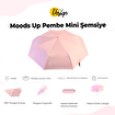 Biggdesign Moods Up Pembe Mini Şemsiye, Manuel Aç-Kapa, Rüzgara Dayanıklı, Çanta Boy, Özel Tasarım. ürün görseli