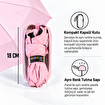 Biggdesign Moods Up Pembe Mini Şemsiye, Manuel Aç-Kapa, Rüzgara Dayanıklı, Çanta Boy, Özel Tasarım. ürün görseli