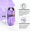 Biggdesign Moods Up Mor Mini Şemsiye, Manuel Aç-Kapa, Rüzgara Dayanıklı, Çanta Boy, Şık Tasarım. ürün görseli