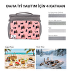 Biggdesign Cats Soğuk veya Sıcak Isı Yalıtımlı Sızdırmaz Termal Beslenme Çantası 10L Pembe. ürün görseli
