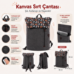 Biggdesign Dogs Vintage Su Geçirmez Kumaşlı 15 inç Laptop Uyumlu Okul Sırt Çantası Gri. ürün görseli