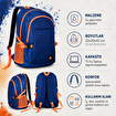 Biggdesign Moods Up Happy Su Geçirmez Kumaşlı 15.6 inç Laptop Uyumlu Okul Sırt Çantası Lacivert. ürün görseli