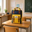 Picture of Biggdesign Cats USB Laptop Backpack, 14” Laptop Compatible, Water-Resistant, Lightweight, Unisex, Yellow