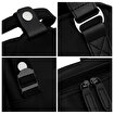 Biggdesign Dogs USB Girişli Suya Dayanıklı 14 inç Laptop Uyumlu Okul Sırt Çantası Siyah. ürün görseli