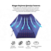 Biggdesign Moods Up Pembe Puantiyeli Lacivert Manuel Mini Şemsiye . ürün görseli